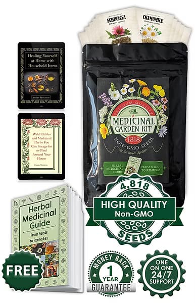Medicinal Garden Kit with printed guide and two digital bonus guides